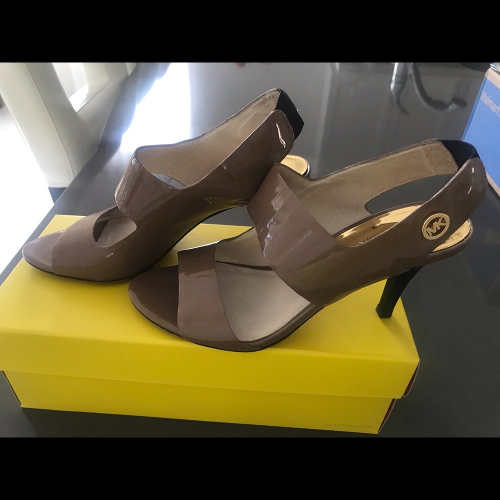 Tan Patten leather sandals